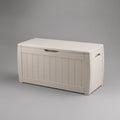120 Gallon Beige Resin Outdoor Storage Deck Box, 56.3 x 26 x 23.7 in